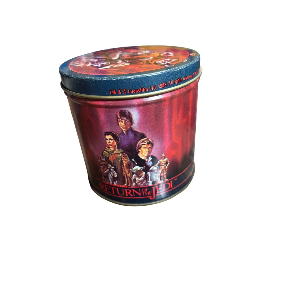 Vintage 1983 Star Wars Return of the Jedi Metal Tin Cheinco Ewoks Lucasfilm USA